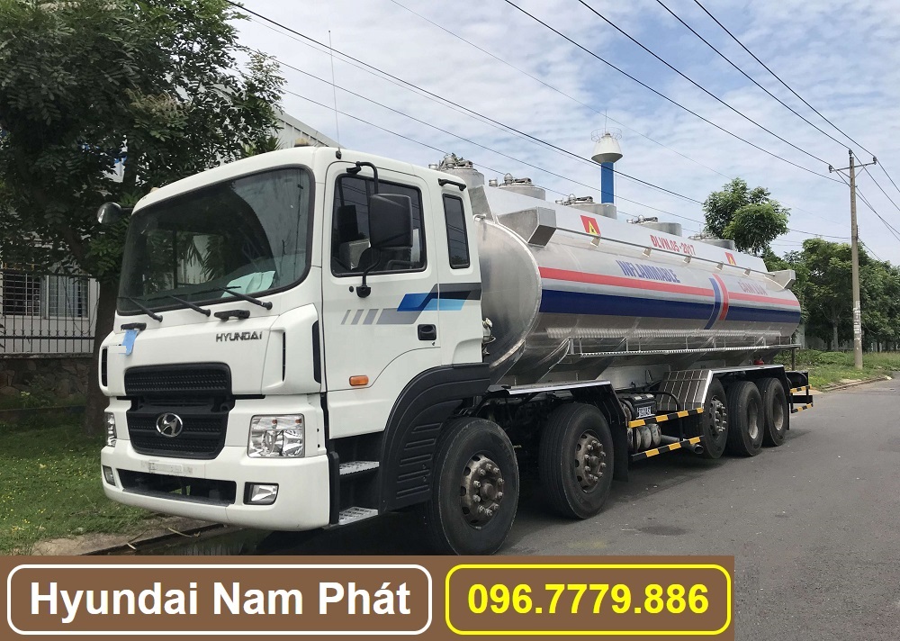 xe bồn nhôm 28 khối hyundai hd360